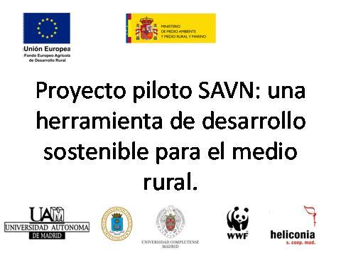Proyecto Piloto de Desarrollo Rural para la promoción de SAVN