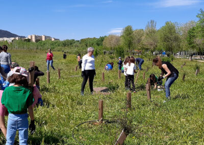 Plantación del Bosque Comestible de la Isla del Colegio (Alcalá de Henares)